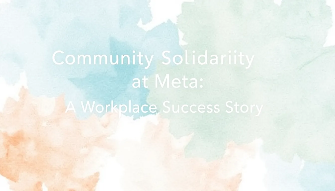 COMMUNITY SOLIDARITY AT META: A WORKPLACE SUCCESS STORY