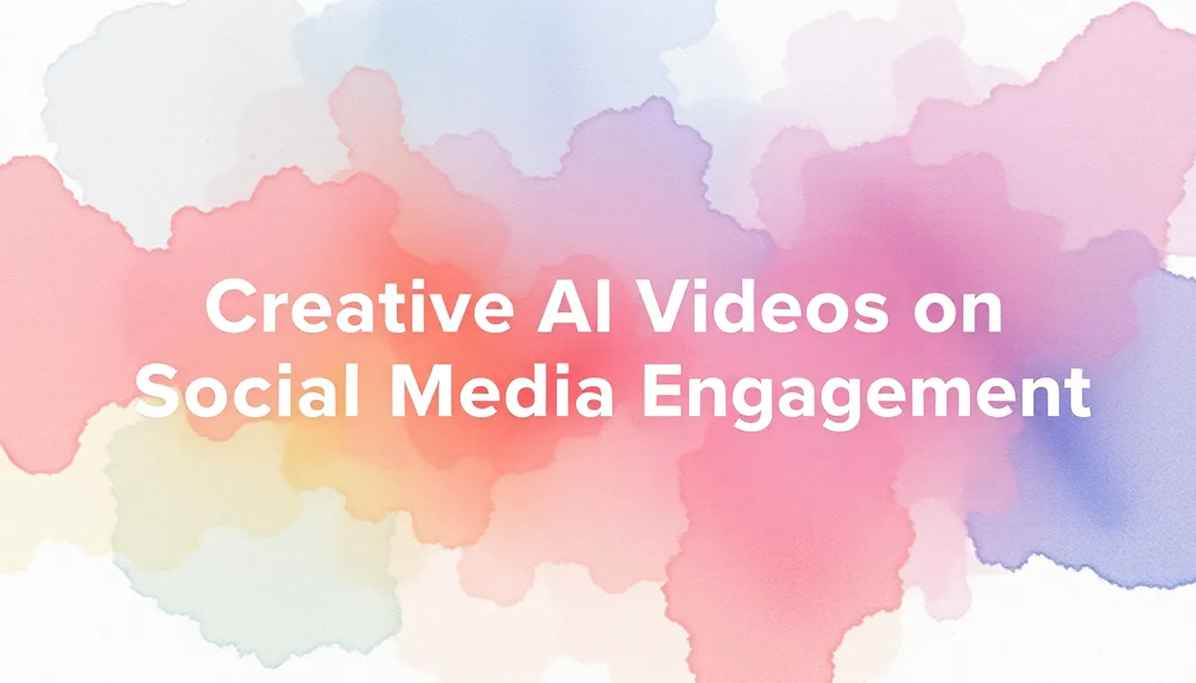 THE IMPACT OF CREATIVE AI VIDEOS ON SOCIAL MEDIA ENGAGEMENT